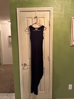 michael stars mesh dress Michael Stars Black Mesh Knit Sleeveless Knee Length Midi Bodycon Dress Sz  Med